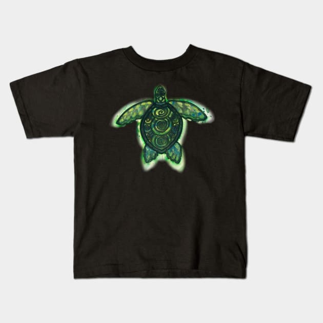 Sea Turtle Kids T-Shirt by JuneHug